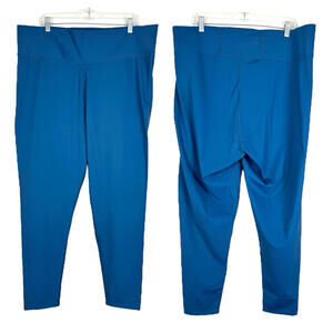 Madewell MWL Women 3X Plus Form Active Leggings Hematite Blue High Rise Cropped